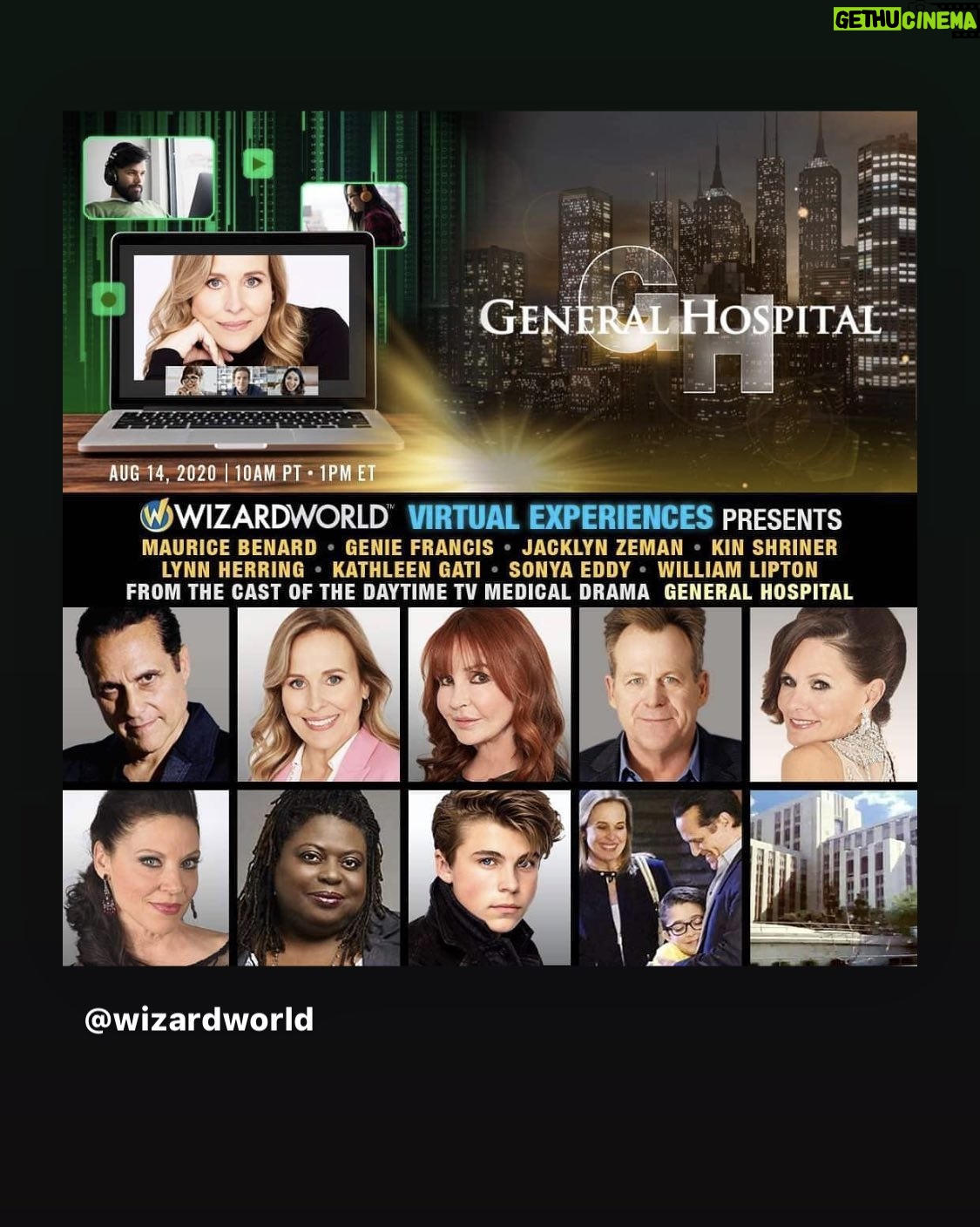 Kathleen Gati - 427 Likes - August 14th! @wizardworld #GH @generalhospital_abc event Come join us online! #party It will be my post birthday present!šš