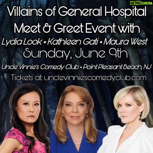 Kathleen Gati - 416 Likes - Come join three Villains of #GeneralHospital June 8&9! #maurawest #lydialook Kathleen Gati General Hospital We party! We laugh! We share stories!š±š¤Ŗā¤ļøTickets available at: UncleVinniesComedyClub.com