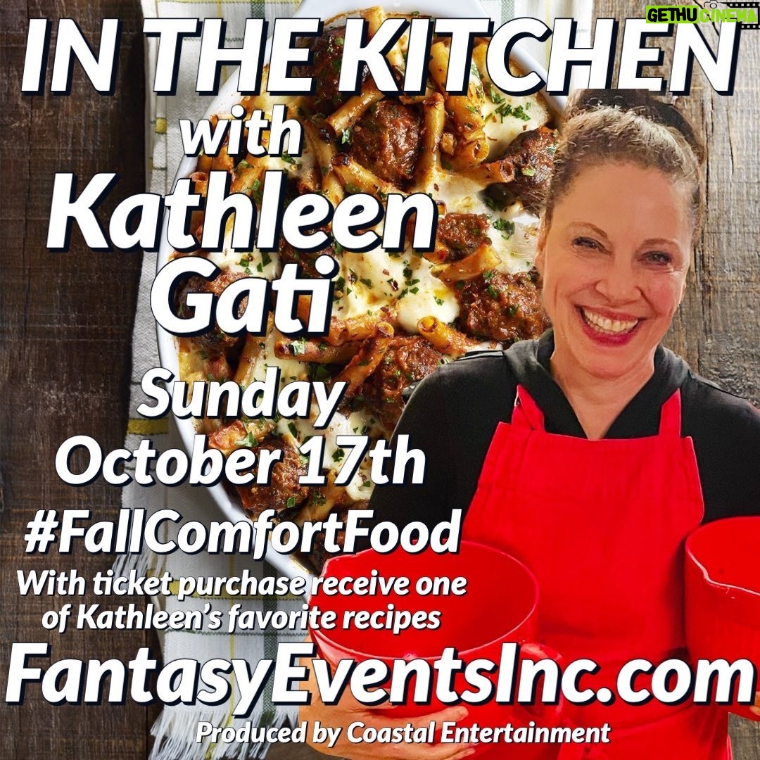 Kathleen Gati - 533 Likes - Yes, I believe there are 5 tickets left for todayās #KathleenInTheKitchen event starting in 3 hours. 11am PDT, 2pm EDT. š©š»āš³ā„ļø#FallComfortFood #FallComfort #foodie #food #comfortfood #LoveFood #Love #homeMade #comfort ā„ļø