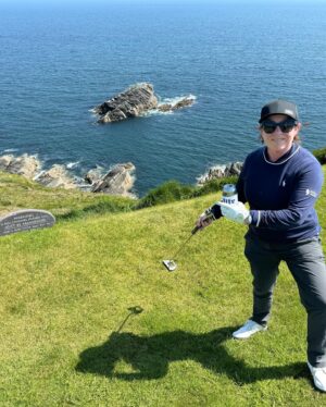 Kathleen Madigan Instagram - Welcome to Old Head… my favorite course on the planet 🏌🏼‍♀️🌎

#oldhead #ireland #kathleenmadigan #madiganspubcast