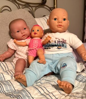 Kathleen Madigan Instagram - Mom: why don’t you wanna stay in the basement.
Me: because of those fucking dolls.
Mom: did you see them move?
Me: WHAT?
Mom: oh nothing…
.
OMG.
.
#parents #babydolls #creepy #horror #kathleenmadigan #madiganspubcast