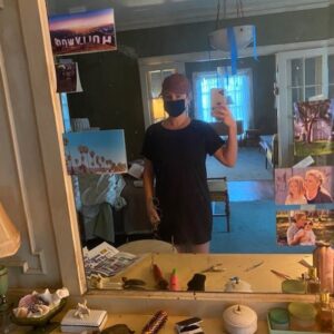 Kathleen Robertson Instagram - This was Marilyn Monroes first apartment when she moved to Los Angeles. we used it for @kiernanshipka character Lou Simms in #swimmingwithsharks (which premieres tomorrow on @therokuchannel) Hollywood is a place where people go to reinvent themselves. To dream. To believe in something bigger than where they came from. I moved to LA when,like Lou, I was 19. If I told that girl one day she would be about to launch a series into the world that she created she would have laughed. But,here we are. Also — the #bouganvillea I had the production designer add to the front of her apartment is throughout the series/opening titles/poster. When I first moved to LA from Canada, I was in awe of its beauty. Growing over freeways in the middle of winter. This vibrant weed that can survive anything. But, it’s invasive. Littered with thorns. A home for rodents. It becomes something different once you’ve been around it for a while. I guess that’s kinda like everything. 🖤🦈🔪🌺 #imdreamingthehardest