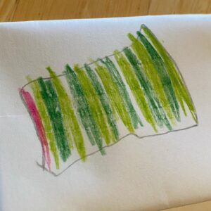 Kathrin Fricke Instagram - Die kleine Tochter von 'nem Kumpel hat ein Bild für mich gemalt. Ein Porträt von mir. Beeindruckend wie gut sie mich getroffen hat.