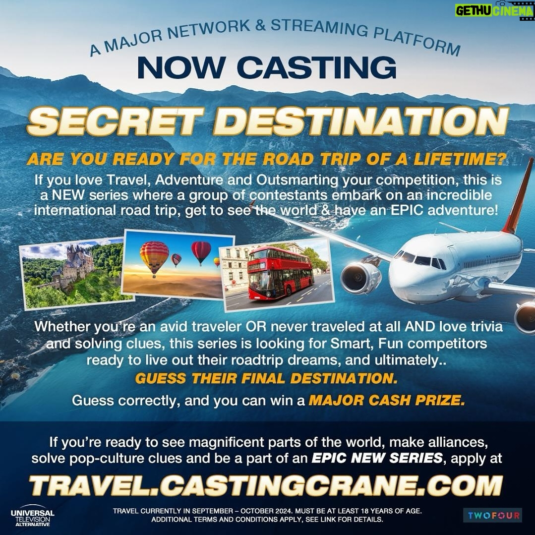 Kathryn Dunn Instagram - I’m back casting another show 🎬😎 and this one is for Travel Lovers! ✈️ NOW CASTING AN EPIC ROAD TRIP ADVENTURE for a MAJOR NETWORK! Board a mystery flight.. Travel to International Destinations and compete to win a MAJOR cash prize… . Tag someone fun, outgoing and adventurous! Looking for ALL AGES 18 Singles, Moms, Dads, Grandparents even! ALL TYPES!