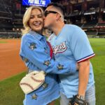 Kathryn Dunn Instagram - SMILE if you’re world series champs 😁🏆⚾️ 🌟 use my code KATDUNN to get 20% off select home games this season! 🎟️ @rangers