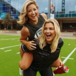 Kathryn Dunn Instagram - super bowl sunday is for the girls 🏈🎀 @livelovegameday #superbowl #superbowllviii #swifties #kansascitychiefs #chiefs