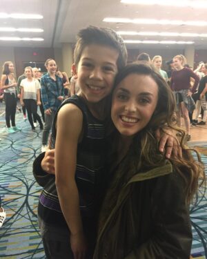 Kathryn McCormick Instagram - It was so good to see this little monkey @dancemakersinc this past weekend. 💙✨ @jt_church #sytycdnextgeneration #fyttour