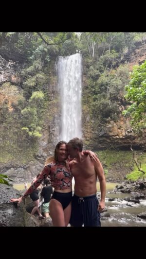 Katie Aselton Instagram - 16 1/2 years ago @markduplass and I hiked to this waterfall on our honeymoon... not pictured here: our 15 and (nearly) 11 year old that were with us this go around. time is trippy. love is wild.