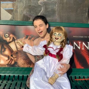 Katie Sarife Instagram - HAPPY HALLOWEEN! Here are some of our favorite memories together. @annabellemovie 👻