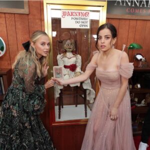 Katie Sarife Instagram - HAPPY HALLOWEEN! Here are some of our favorite memories together. @annabellemovie 👻