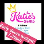 Katie Hopkins Instagram – Your pub online. Katie’s Arms. Thanks to so many of you for joining in the gossip. Early doors tonight: 7.30pm.