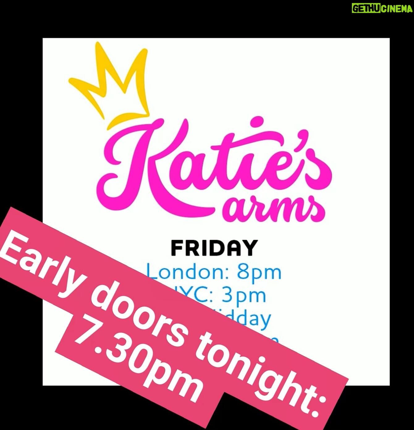 Katie Hopkins Instagram - Your pub online. Katie’s Arms. Thanks to so many of you for joining in the gossip. Early doors tonight: 7.30pm.