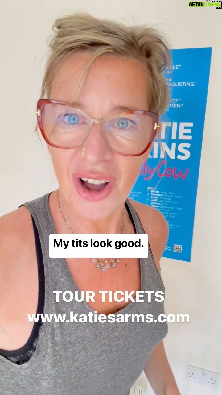 Katie Hopkins Instagram - Cadbury Egg Tits? To promote a tour? Me??? NEVER Tour tickets April through July 2024. Come join your family on the road. Proper night out. Leave feeling better. England 🏴 🇮🇪 🏴 🏴
