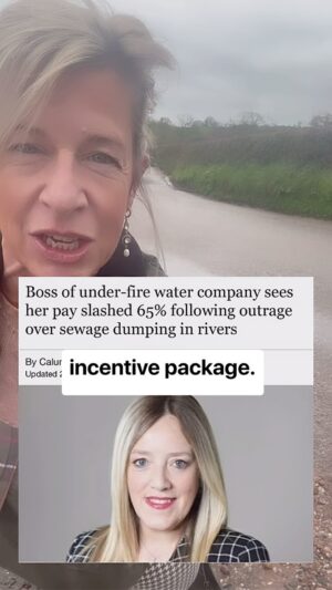 Katie Hopkins Instagram - Water leaks everywhere. Get ready for hosepipe bans and water shortages. PURE GREED BY SOUTH WEST WATER & PENNON GROUP. 

message for CEO Susan Hall @southwestwater @devonlive #PennonGroup