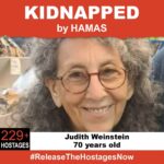 Katie Lowes Instagram - On October 7th, Judith Weinstein was stolen from her family when Hamas terrorists invaded Israel. Judith Weinstein is one of over 229 hostages being held captive in Gaza in unknown conditions for over three weeks. She should be home with her family. Release Judith now! #ReleaseTheHostagesNow #NoHostageLeftBehind To see photos of all of the hostages and to share a poster yourself, please visit @kidnappedfromisrael