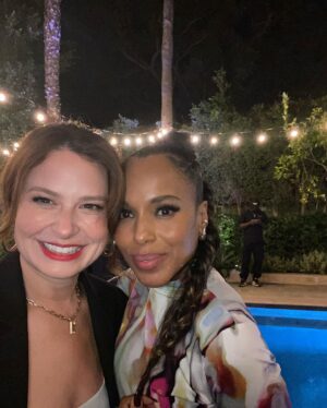 Katie Lowes Instagram - My LOVE @kerrywashington wrote a freaking book! And it’s incredible. So beautifully written and honest and vulnerable and INSPIRING and I am just so blown away. Getting to celebrate with fam tonight was FUN AF. Congrats Kdubs - I love you. And everyone do yourself a favor - go get  #thickerthanwater. You’re welcome. ❤️
