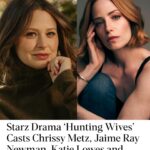 Katie Lowes Instagram - One day @jaimeraynewman4real and I are doing school dropoff together and the next we’re off to NC to play a couple a’ hunting wives. So excited to work with @malinakerman @brittanysnow @georgeferrier @chrissymetz @dermotmulroney @johnakite_ @may_cobb @rebecca_p_cutter @starz @lionsgatetv @erwinstoff