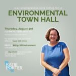 Katie Porter Instagram - Our changing climate is on Americans’ minds as we experience more extreme weather and rising temperatures. Environmental protection is one of the top five issues Orange County families write me about, which is why I’m excited to host a town hall on the topic this Thursday. RSVP in bio.