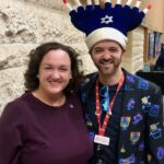 Katie Porter Instagram - Wishing a happy #Chanukah to everyone who observes! I popped by @MerageJCC's 2022 Community Chanukah Celebration this week to help spread holiday cheer.