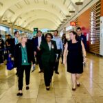 Katie Porter Instagram - I'm no stranger to @JohnWayneAir (especially as someone who commutes via plane!), but touring alongside @SupervisorFoley was a treat. We learned more about how the airport is boosting our local economy, and how the Bipartisan Infrastructure Law is helping it reach new heights! Pun intended 🛫