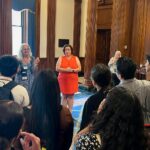Katie Porter Instagram - Young people and people with disabilities are too often overlooked in our democracy. It was so great to host students in the Orange County Deaf and Hard of Hearing Program at the Capitol this week. Our future is in good hands with such talented, bright kids!