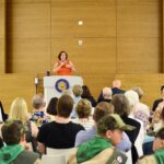 Katie Porter Instagram – Congress needs to step up to take care of our planet; I hear it from my kids every day, and last week I heard it from Orange County families at my town hall. Investing in clean energy and climate resiliency isn’t just smart environmental policy—it’s good for our economy, too.