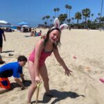 Katie Porter Instagram - We had our first family beach egg hunt today. For those inspired to try this for themselves, I have some tips! 🤓 #easter 1. No chocolate because it melts. This one I knew! Jelly beans are easy to clean sand from, just in case. As my son Paul pointed out, so are dollar bills 😳😂 2. Make sure your eggs don’t have holes. Close tightly. 3. Count eggs before burying so you leave no plastic behind. 4. Don’t get too ambitious. Sand is sneaky! I dug deep holes and got a blister, but these are some tired kids. 5. Save some special candy treats that kids can earn for trading in garbage they find while searching for eggs.