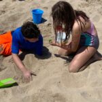Katie Porter Instagram - We had our first family beach egg hunt today. For those inspired to try this for themselves, I have some tips! 🤓 #easter 1. No chocolate because it melts. This one I knew! Jelly beans are easy to clean sand from, just in case. As my son Paul pointed out, so are dollar bills 😳😂 2. Make sure your eggs don’t have holes. Close tightly. 3. Count eggs before burying so you leave no plastic behind. 4. Don’t get too ambitious. Sand is sneaky! I dug deep holes and got a blister, but these are some tired kids. 5. Save some special candy treats that kids can earn for trading in garbage they find while searching for eggs.