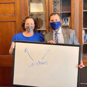 Katie Porter Instagram - Washington should work for the people, not for special interests. @RepJasonCrow and I chair the End Corruption caucus, and we met earlier this week to strategize how we can get dark money out of politics, restore trust in government, and more.