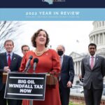 Katie Porter Instagram - I'm eager to continue our office's work in the 118th Congress... whenever it officially begins. As I sit in the House chamber, I'm thinking about all that our team got done in 2022. Read about our wins, including 5️⃣ of my bills that were signed into law. Link in bio!