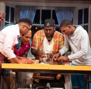 Katori Hall Instagram - HAPPY OPENING to the cast   crew of THE HOT WING KING!

Was truly an honor to make my theatre directorial debut at the @alliancetheatre! If you’re in Atlanta you have until March 5th to catch us.  Get those tickets now!!!

Starring — 

Bjorn DuPaty @TheReal_Bjorndupaty
 
Calvin Thompson @mr.callycal

Nicco Annan @alldaynicco 

Armand Fields @armandbcfactor

Jay Jones @TheFitnessMinister 
 
Myles Evans @myles_evans 

Creative Team Extraordinaires —
 
Production designer Michael Carnahan @carnypics 

Costume designer Dede Ayite @dedeayitedesign 

Lighting designer Mike Wood @mikewoodld 

Sound designer Connor Wang @connor_waaang 

Arrangements Matt Head @mattheadmusic 

Fight & Intimacy Rocio 

Dialect Coach Miranda Anderson 
 

#blacklove
#lgbt 
#pulitzerprize
#nevertoomuch
#thehotwingking