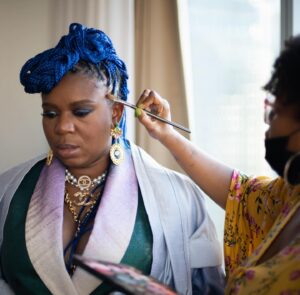 Katori Hall Instagram - THROWBACK ALERT - The 75th @thetonyawards will return back to its usual summer time venue @radiocitymusichall tonight.

Last year’s awards ceremony occurred during a worldwide pandemic that plunged Broadway into an unprecedented  intermission of 18 months. 

The 74th TONYs was historical for a lot of reasons but mostly because finally we could all be in the same room and breathe the same air again (masked of course).

My musical @tinabroadway got 12 noms with one of the best performers in the world @adriennelwarren taking home our singular nod. Her win was all of ours.  And though our show will sadly be closing soon due to a box office crippled by the still raging pandemic, I am overjoyed by the success of my friends nominated this weekend. From @lynnnottage to my sis @domorisseau, I just had to be in that room as Broadway tries to come back better.

Here’s some snaps from that historical night last September. Enjoy!

Styled by @icontips
Suit | @Grayscaleic
Cape | @charlesandron
Jewelry | @chanelofficial 
Purse | @jimmychoo
Masks | @we_evolvetogether   @henrymasks 

MUA | @thetarataylor 
Nails | @imnails
Braids | @samautumnn
Hair styling | @nikiyamathis
📸 @ncovrt 

PR | @teamID