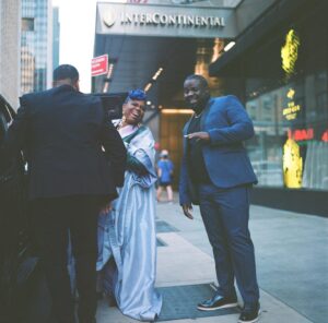 Katori Hall Instagram - THROWBACK ALERT - The 75th @thetonyawards will return back to its usual summer time venue @radiocitymusichall tonight.

Last year’s awards ceremony occurred during a worldwide pandemic that plunged Broadway into an unprecedented  intermission of 18 months. 

The 74th TONYs was historical for a lot of reasons but mostly because finally we could all be in the same room and breathe the same air again (masked of course).

My musical @tinabroadway got 12 noms with one of the best performers in the world @adriennelwarren taking home our singular nod. Her win was all of ours.  And though our show will sadly be closing soon due to a box office crippled by the still raging pandemic, I am overjoyed by the success of my friends nominated this weekend. From @lynnnottage to my sis @domorisseau, I just had to be in that room as Broadway tries to come back better.

Here’s some snaps from that historical night last September. Enjoy!

Styled by @icontips
Suit | @Grayscaleic
Cape | @charlesandron
Jewelry | @chanelofficial 
Purse | @jimmychoo
Masks | @we_evolvetogether   @henrymasks 

MUA | @thetarataylor 
Nails | @imnails
Braids | @samautumnn
Hair styling | @nikiyamathis
📸 @ncovrt 

PR | @teamID