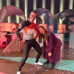 Katrin Bauerfeind Instagram - Whoopwhoop! Folge 5! WSMDS! Für alle, die gefragt haben, das Kleid ist von @proenzaschouler. @officiallyjokoturbo & Inge haben vielleicht die lustigste Fotoreihe in der Geschichte der Fotoreihe gemacht (kann massig nachreichen) und @sarahconnor und ich haben endlich die Show gewonnen! Herzlichen Glückwunsch, meine Liebe, nächste Woche wird Wahnsinn!💥 —————— @teenatuning @sarahsharonkarsten @prosieben @jokoundklaas