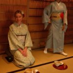 Katrina Bowden Instagram – Such a special experience in a historic Kyoto townhouse that is over 100 years old. Wearing kimono during a matcha tea ceremony followed by a lesson in calligraphy is something I will never forget ❤️🇯🇵 @orizuruya_kyoto