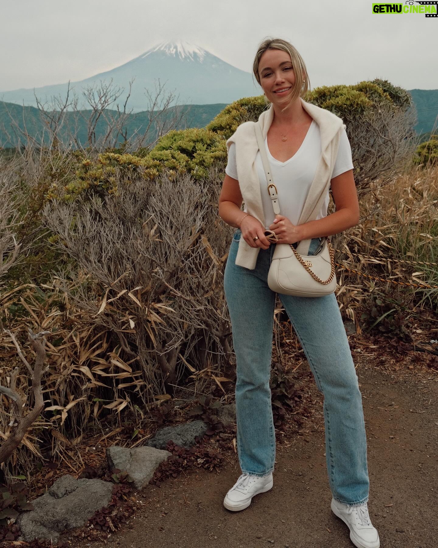 Katrina Bowden Instagram - Days in Hakone were relaxing and dreamy. Got lucky and saw Mt. Fuji clearly before the clouds rolled in. Such a beautiful mountain town filled with stunning sights and Onsen galore ✨highly recommend adding to your itinerary if you plan a trip to Japan✌🏼