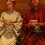 Katrina Bowden Instagram – Such a special experience in a historic Kyoto townhouse that is over 100 years old. Wearing kimono during a matcha tea ceremony followed by a lesson in calligraphy is something I will never forget ❤️🇯🇵 @orizuruya_kyoto