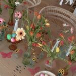 Katrina Scott Instagram - I wish I could tell my younger self that one day… “You’ll be making wild flower arrangements for Easter and your two young daughters will ask you to smell each one and how to make their own, their own way” 🌸 I am wrapping you all in Prayer tonight… I pray that this next year brings you blessings, wholeness, peace, and a wild heart that feels free 💐 Have a beautiful Easter my loves.
