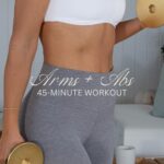 Katrina Scott Instagram - Arms Abs 🤍 Join me for this 45-minute burner! Comment LIVE to join the next live workout! I’ll DM you right away with details! Thank you for being a part of this workout with me! Means so much to teach, move, and workout with you!