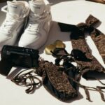 Katrina Scott Instagram - a desert night on film 🎞️ @ksl.thelabel I can’t wait for you to see and feel these chic fabrics in person 🤤 The desert night fabric is a Brazilian tricot dipped in gold shimmer— it’s the most beautiful bronze. The Adobe sunshine and agave green are buttery soft and so luxe. You’ll feel amazing in them ✨ Shop your favorite styles at KSLthelabel.com Made by women in LA 15% profits benefit the @babyquestgrants foundation 📸 @jasminemariefilms