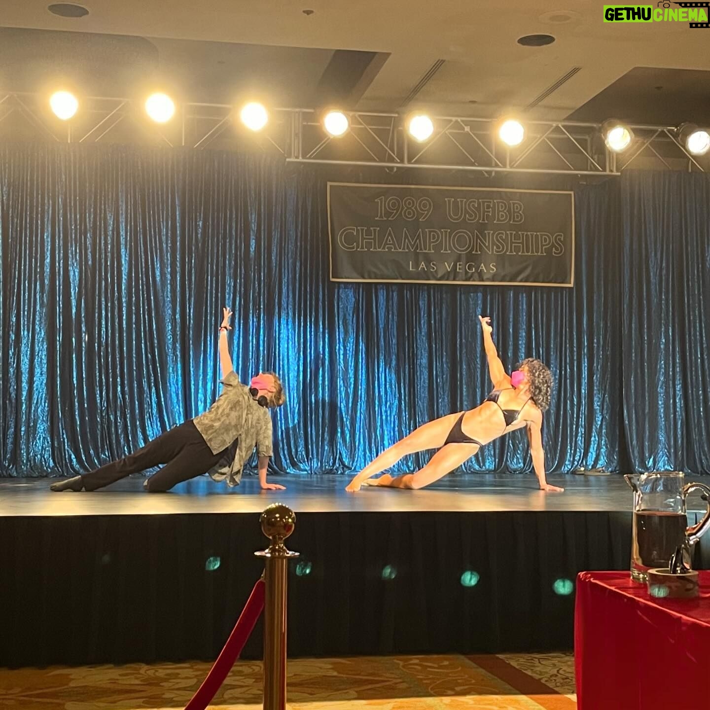 Katy O'Brian - 54.4K Likes - In celebration of @loveliesbleedingmovie being available on demand, here are some pics of dir. Rose Glass & me trying to figure out a stage routine. The competition scene was one of my fave things to shoot for so many reasons. Enjoy.