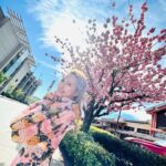Katy Kung Instagram - 櫻花樹下🌸 有時候 就是會有突如其來的驚喜！ 📸 @maboboma