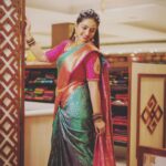 Kaustubha Mani Instagram – Remember to smile…
@sudarshansilksbangalore 
#artist #actress #makeup #smiles #perspective #smilethroughthepain #model #sareelove #ethnicwear #positivevibes #instapic #surreal
