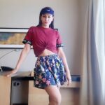 Kavya Keeran Instagram - Silent Chaos 💙 . . . . #igfashion #styleinspo #viraloftheday #gorviral #floral #explore #liptint #lips #igdaily @instagram #fyp #kavyakeeran