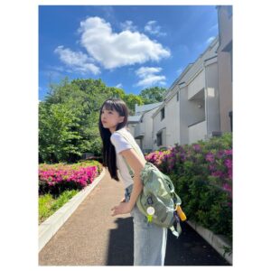 Kawaguchi Yurina Instagram - かわいいリュック🌻

#川口の私服