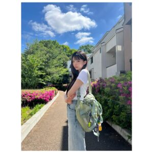 Kawaguchi Yurina Instagram - かわいいリュック🌻

#川口の私服