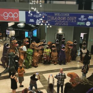 Kay Panabaker Instagram - I got to experience DragonCon for the first time this year and had the most incredible time. I enjoyed walking around and seeing people celebrating the things they love. Nerds supporting nerds, I loved it so much. 

I included pictures of some of the favorite cosplays and a picture of how my friend group spent much of the long weekend. They introduced me to #Wingspan a couple months ago and I’ve been obsessed ever since. All of the bird facts on the cards are the cherry on top. I’ve ordered the expansion packs and I’m curious to see if any of the birds I work with are included….

And the last picture is a personal favorite. The boy and I have recently made a concerted effort in expanding our collection of old video games. We went to 4 different stores on our 1-day drive to Atlanta for the con and this was our haul. Most games were less than $5. It was just a fun journey. 

I know this kinda a long post, but I am just so appreciative of the people in my life. I never would have gone to #DragonCon without them and it was definitely a highlight for the year.
