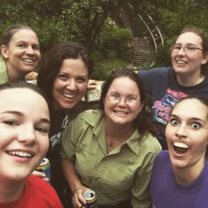 Kay Panabaker Instagram - Happy National Roller Coaster Day from me and my weird zookeeper friends! Getting to ride Everest while the park is closed is an awesome perk!
