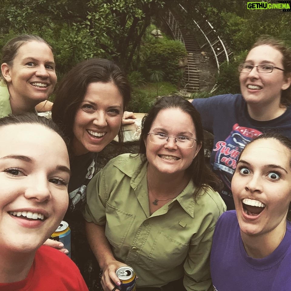 Kay Panabaker - 1K Likes - Happy National Roller Coaster Day from me and my weird zookeeper friends! Getting to ride Everest while the park is closed is an awesome perk!