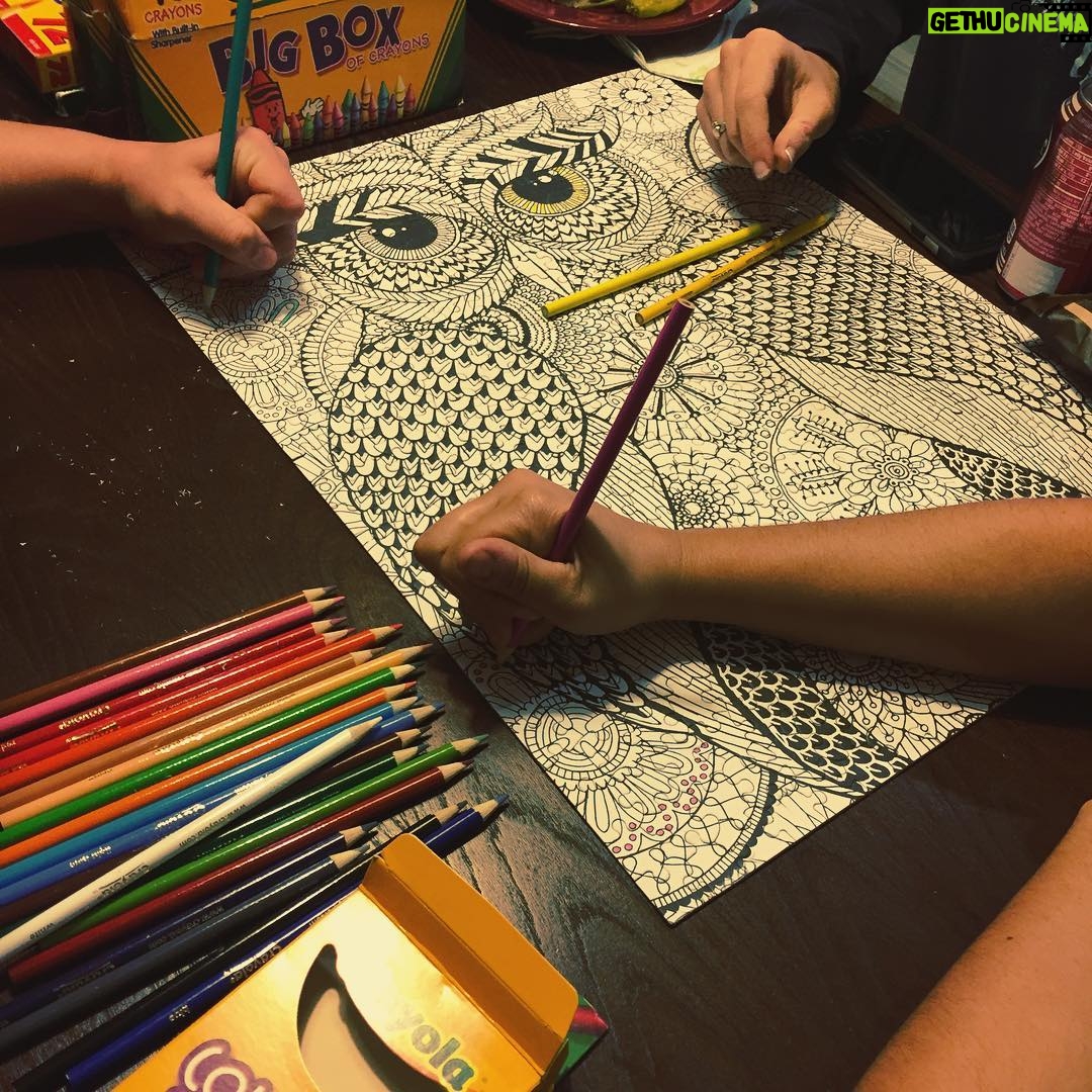 Kay Panabaker - 1.2K Likes - What did you do on Thursday night? Oh, you know, put together a color-a-puzzle with friends. What did you do Friday night? Colored said puzzle. This is what friendship looks like. This is what my happy place looks like. #ThePuzzleGang